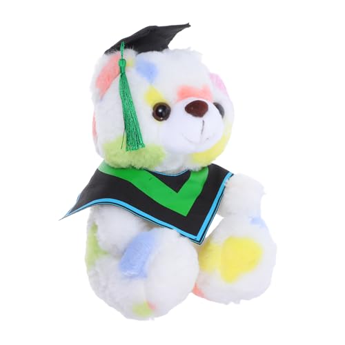 DIYEAH Plüschbären Zum Schulabschluss Kleiner Schulabschlussbär Mini Stofftier Zum Schulabschluss Plüschtier Schulabschlussspielzeug Lebensechtes Bärenspielzeug Baumwolle von DIYEAH