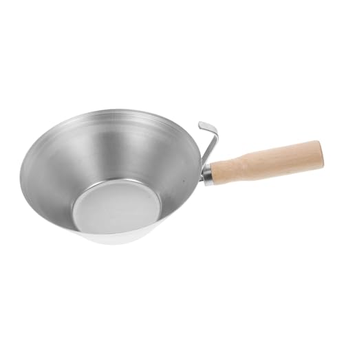 DIYEAH Schlammpfanne Stuckateur Werkzeuge Werkzeugeimer Aus Beton Griff des Werkzeugeimers Holz Silver DIYEAH Schlammpfanne Stuckateur Werkzeuge Werkzeugeimer Aus Beton Griff des Werkzeugeimers Holz Silver von DIYEAH