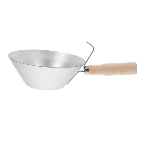 DIYEAH Verputzwerkzeug Mit Ergonomischem Holzgriff Robuster Baueimer Ersatz-schlammpfanne Für Trockenbau-Zement von DIYEAH