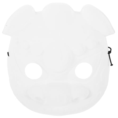 DIYEAH Unbemalte, Bemalbare Schweineform-maske, Diy, Bemalbare Cosplay-maske, Schweineförmige Maske von DIYEAH