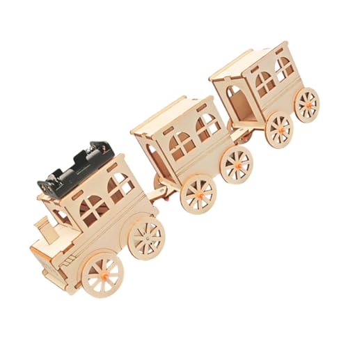 DIYEAH Unlackiertes Holzmodell Zugset DIY Bastelset Einfach Zusammenzubauen Sicher Glatt Fördert Kreativität Logisches Für Jungen Mädchen DIYEAH Unlackiertes Holzmodell Zugset DIY Bastelset Einfach Zusammenzubauen Sicher Glatt Fördert Kreativität Logisches Für Jungen Mädchen von DIYEAH