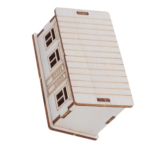 DIYEAH Unvollendetes Holzhaus DIY Kleine Holzblockhütte zum Bemalen Originelles Bastelmodell Robust als Weihnachtsdeko und für Miniatur-Liebhaber DIYEAH Unvollendetes Holzhaus DIY Kleine Holzblockhütte zum Bemalen Originelles Bastelmodell Robust als Weihnachtsdeko und für Miniatur-Liebhaber von DIYEAH