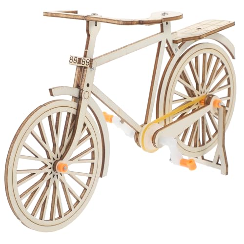 DIYEAH Vintage Holz Fahrrad Modell DIY Robust und Langlebig Retro Deko für Wand Regal Geschenk für Fahrradliebhaber und Sammler Kindersicher aus Gesundem Holz von DIYEAH