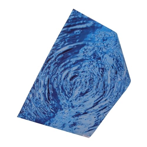 DIYEAH Wasseroberfläche Aufkleber 1 Blatt für Miniatur Gestaltung Wassermuster Abnehmbar für Puppenhaus und Sandkästen von DIYEAH