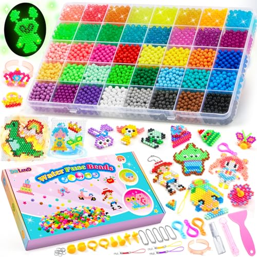 DIYLAND Wasserperlen Nachfüll Starterset, 5200 5mm Magische Sprühperlen in 40 Farben mit Geschenkbox für Kinder 6 7 8 9 10 Jahre Puzzle Pädagogische Kunst und Kunsthandwerk DIY Spielzeug DIYLAND Wasserperlen Nachfüll Starterset, 5200 5mm Magische Sprühperlen in 40 Farben mit Geschenkbox für Kinder 6 7 8 9 10 Jahre Puzzle Pädagogische Kunst und Kunsthandwerk DIY Spielzeug von DIYLAND