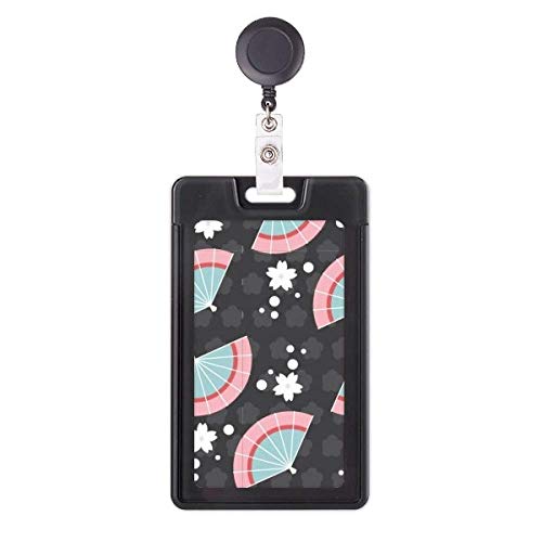 Kartenhülle mit einziehbarem Ausweishülle, Motiv: japanische Punkte, Blau / Rosa Kartenhülle mit einziehbarem Ausweishülle, Motiv: japanische Punkte, Blau / Rosa von DIYthinker