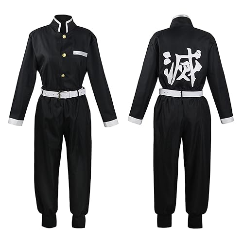 DJFOG Japanisches Anime-Cosplay-Kimono-Outfit, Dämonentöter Shinobu Cosplay-Kostüm, Halloween-Cosplay-Outfits für Erwachsene,A,XL von DJFOG