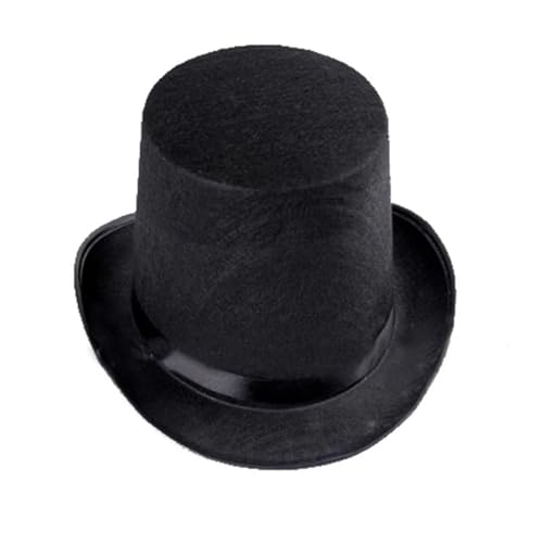 DJSKLDF Männer Auftritte Zauberer Gentleman Zylinder Requisiten Ball Dress Up Kostüm Frauen Party Hut(L) von DJSKLDF