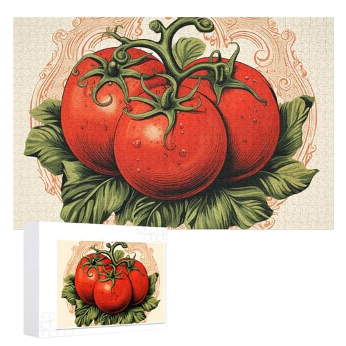 1000 Puzzleteile, personalisierte Puzzles für Erwachsene, Tomaten-Kunstmalerei, Fotopuzzle, Holzpuzzle, klassisches Puzzle für Familie, Hochzeit, Geburtstag 1000 Puzzleteile, personalisierte Puzzles für Erwachsene, Tomaten-Kunstmalerei, Fotopuzzle, Holzpuzzle, klassisches Puzzle für Familie, Hochzeit, Geburtstag von DJUETRUI