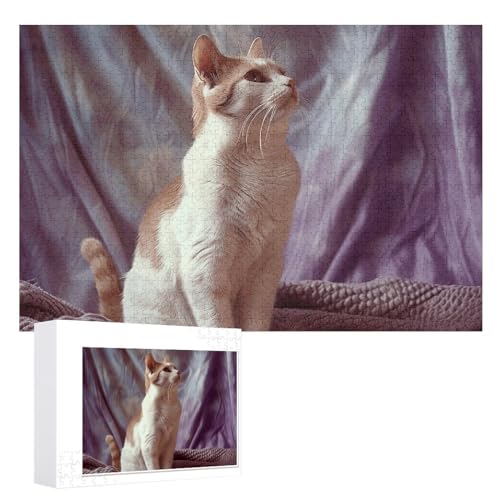 1000 Puzzleteile, personalisierte Puzzleteile für Erwachsene, Katzen in Decke, personalisierte Fotopuzzle, Holzpuzzle, klassisches Puzzle für Hochzeit, Geburtstag 1000 Puzzleteile, personalisierte Puzzleteile für Erwachsene, Katzen in Decke, personalisierte Fotopuzzle, Holzpuzzle, klassisches Puzzle für Hochzeit, Geburtstag von DJUETRUI