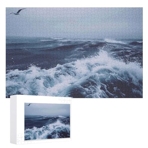 1000 Puzzleteile, personalisierte Puzzleteile für Erwachsene, tiefes marineblaues Bildpuzzle, personalisierte Fotopuzzle, klassisches Holzpuzzle 1000 Puzzleteile, personalisierte Puzzleteile für Erwachsene, tiefes marineblaues Bildpuzzle, personalisierte Fotopuzzle, klassisches Holzpuzzle von DJUETRUI