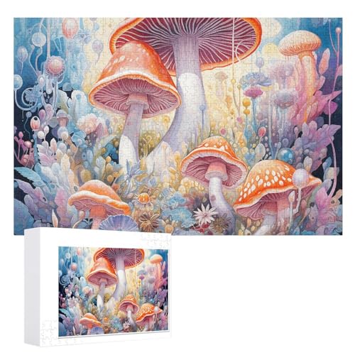 1000 Stück personalisierte Puzzles für Erwachsene, buntes großes Pilzpuzzle, personalisierte Fotopuzzle, klassisches Holzpuzzle für Hochzeit 1000 Stück personalisierte Puzzles für Erwachsene, buntes großes Pilzpuzzle, personalisierte Fotopuzzle, klassisches Holzpuzzle für Hochzeit von DJUETRUI