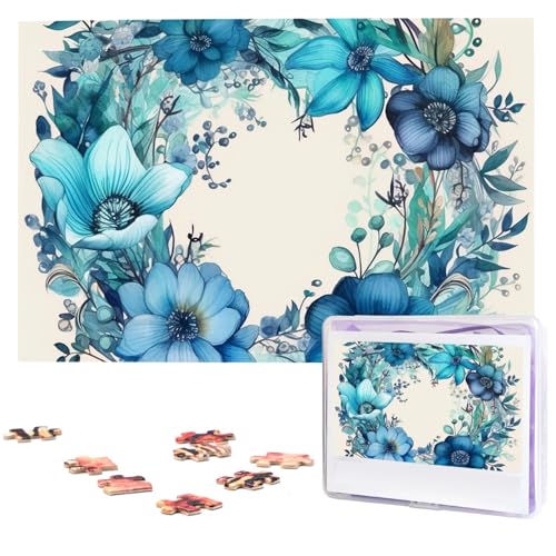 1000 Stück personalisierte Puzzles für Erwachsene, mit Girlandenrahmen, Foto-Puzzle, Holzpuzzle, klassisches Puzzle für Hochzeit, Geburtstag, Valentinstagsgeschenke 1000 Stück personalisierte Puzzles für Erwachsene, mit Girlandenrahmen, Foto-Puzzle, Holzpuzzle, klassisches Puzzle für Hochzeit, Geburtstag, Valentinstagsgeschenke von DJUETRUI