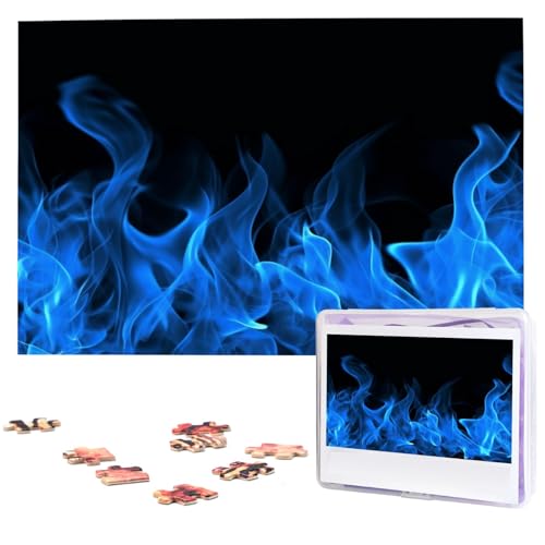 1000-teiliges Puzzle, personalisierbar, für Erwachsene, blaues Lama-Bild Puzzle, personalisierte Fotopuzzle, klassisches Holzpuzzle für Hochzeitsgeburtstagsgeschenke 1000-teiliges Puzzle, personalisierbar, für Erwachsene, blaues Lama-Bild Puzzle, personalisierte Fotopuzzle, klassisches Holzpuzzle für Hochzeitsgeburtstagsgeschenke von DJUETRUI