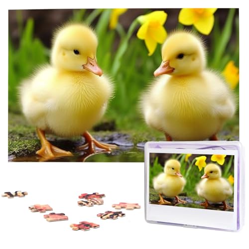 1000-teiliges Puzzle, personalisierbar, für Erwachsene, niedliche Babyenten, Foto-Puzzle, Holzpuzzle, klassisches Puzzle für Geburtstagsgeschenke 1000-teiliges Puzzle, personalisierbar, für Erwachsene, niedliche Babyenten, Foto-Puzzle, Holzpuzzle, klassisches Puzzle für Geburtstagsgeschenke von DJUETRUI