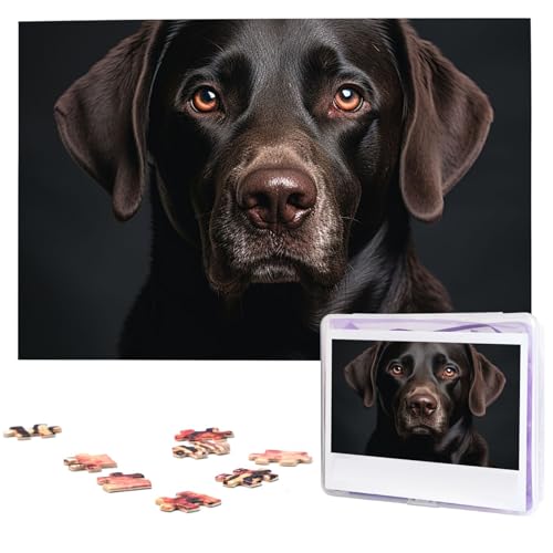 1000-teiliges Puzzle, personalisierbar, für Erwachsene, schwarzes Labor-Hundepuzzle, personalisierte Fotopuzzle, klassisches Holzpuzzle für Hochzeit, Geburtstag, Geschenke 1000-teiliges Puzzle, personalisierbar, für Erwachsene, schwarzes Labor-Hundepuzzle, personalisierte Fotopuzzle, klassisches Holzpuzzle für Hochzeit, Geburtstag, Geschenke von DJUETRUI