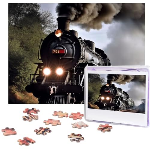 500-teiliges Puzzle, personalisierbar, für Erwachsene, Dampfzug Bildpuzzle, personalisierte Fotopuzzle, klassisches Holzpuzzle für Hochzeit, Geburtstag, Geschenke 500-teiliges Puzzle, personalisierbar, für Erwachsene, Dampfzug Bildpuzzle, personalisierte Fotopuzzle, klassisches Holzpuzzle für Hochzeit, Geburtstag, Geschenke von DJUETRUI