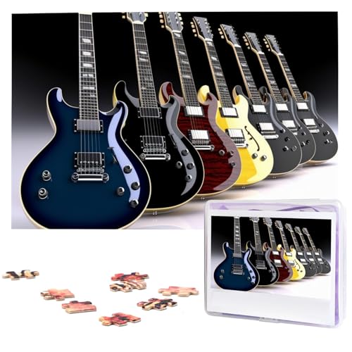 DJUETRUI 1000-teiliges Puzzle, personalisierbar, für Erwachsene, E-Gitarren-Puzzle, personalisierte Fotopuzzle, Holzpuzzle, klassisches Puzzle für Geschenke DJUETRUI 1000-teiliges Puzzle, personalisierbar, für Erwachsene, E-Gitarren-Puzzle, personalisierte Fotopuzzle, Holzpuzzle, klassisches Puzzle für Geschenke von DJUETRUI