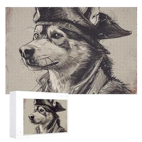 Personalisierbares Puzzle, 1000 Stück, für Erwachsene, die sich wie ein Pirat kleiden, personalisierte Fotopuzzle, klassisches Holzpuzzle für Hochzeit, Geburtstag, Tag Personalisierbares Puzzle, 1000 Stück, für Erwachsene, die sich wie ein Pirat kleiden, personalisierte Fotopuzzle, klassisches Holzpuzzle für Hochzeit, Geburtstag, Tag von DJUETRUI
