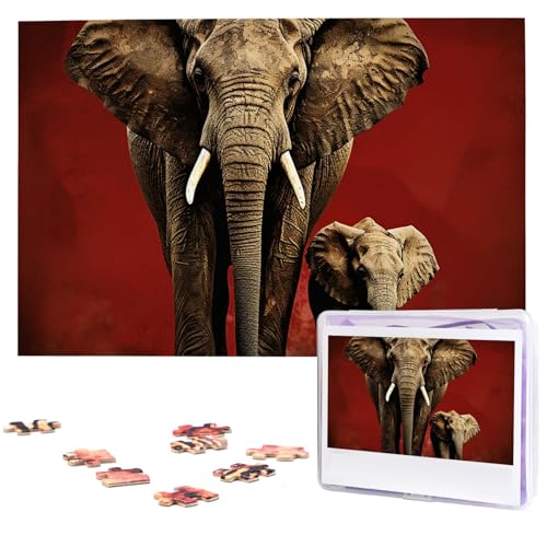 Personalisierbares Puzzle, 1000 Teile für Erwachsene, Elefantenbild-Puzzle, personalisierte Fotopuzzle, klassisches Holzpuzzle für Hochzeit, Geburtstag, Tagesgeschenke Personalisierbares Puzzle, 1000 Teile für Erwachsene, Elefantenbild-Puzzle, personalisierte Fotopuzzle, klassisches Holzpuzzle für Hochzeit, Geburtstag, Tagesgeschenke von DJUETRUI