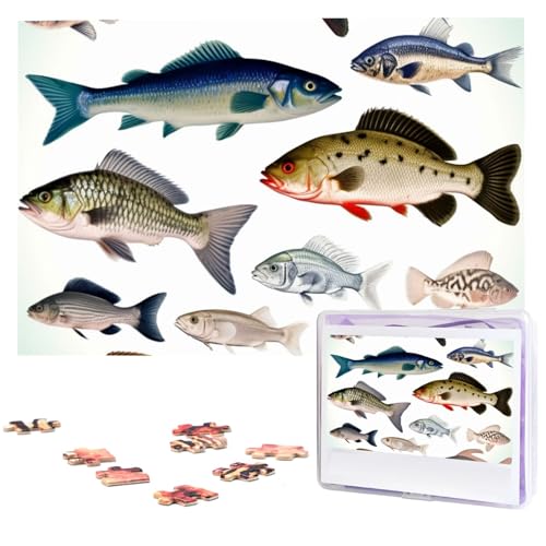 Personalisiertes Puzzle für Erwachsene, 1000 Teile, verschiedene Fische aus Fotos, klassisches Holzpuzzle für Familie, Hochzeit, Geburtstagsgeschenke Personalisiertes Puzzle für Erwachsene, 1000 Teile, verschiedene Fische aus Fotos, klassisches Holzpuzzle für Familie, Hochzeit, Geburtstagsgeschenke von DJUETRUI