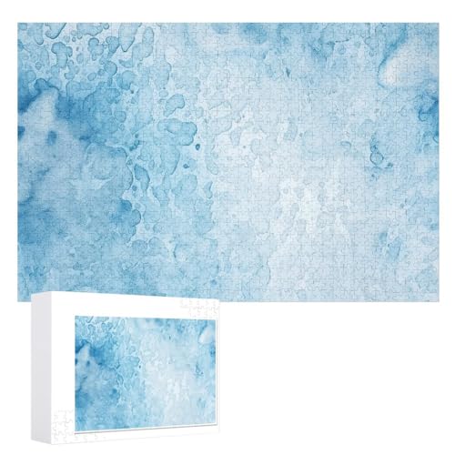 Puzzle, 1000 Stück, personalisierbar, für Erwachsene, Eisblaue Textur, Bildpuzzle, personalisierte Fotopuzzle, klassisches Holzpuzzle für Hochzeiten Puzzle, 1000 Stück, personalisierbar, für Erwachsene, Eisblaue Textur, Bildpuzzle, personalisierte Fotopuzzle, klassisches Holzpuzzle für Hochzeiten von DJUETRUI