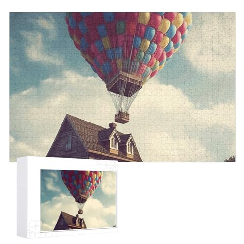 Puzzle, 1000 Stück, personalisiertes Puzzle für Erwachsene, Heißluftballon, Holzhaus, Bildrätsel, individuelle Puzzles aus Fotos, Holzpuzzle, klassisches Puzzle für Familie, Hochzeit, Geburtstag, Vale Puzzle, 1000 Stück, personalisiertes Puzzle für Erwachsene, Heißluftballon, Holzhaus, Bildrätsel, individuelle Puzzles aus Fotos, Holzpuzzle, klassisches Puzzle für Familie, Hochzeit, Geburtstag, Vale von DJUETRUI