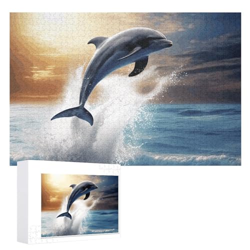 Puzzle, 1000 Teile, personalisiertes Puzzle für Erwachsene, schönes Delfin-Bild, Puzzle, individuelle Puzzles aus Fotos, Holzpuzzle, klassisches Puzzle für Familie, Hochzeit, Geburtstag, Valentinstag Puzzle, 1000 Teile, personalisiertes Puzzle für Erwachsene, schönes Delfin-Bild, Puzzle, individuelle Puzzles aus Fotos, Holzpuzzle, klassisches Puzzle für Familie, Hochzeit, Geburtstag, Valentinstag von DJUETRUI