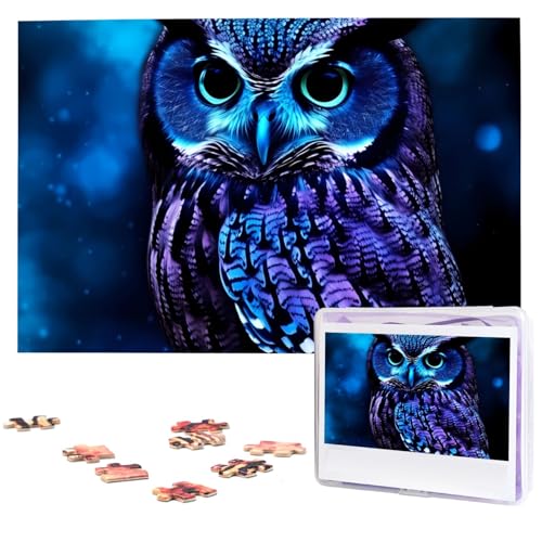 Puzzle 1000 Teile Personalisiertes Puzzle für Erwachsene Blaue Eule Bildpuzzle Benutzerdefinierte Puzzles aus Fotos Holzpuzzle Klassisches Puzzle für Familie Hochzeit Geburtstagsgeschenke Puzzle 1000 Teile Personalisiertes Puzzle für Erwachsene Blaue Eule Bildpuzzle Benutzerdefinierte Puzzles aus Fotos Holzpuzzle Klassisches Puzzle für Familie Hochzeit Geburtstagsgeschenke von DJUETRUI