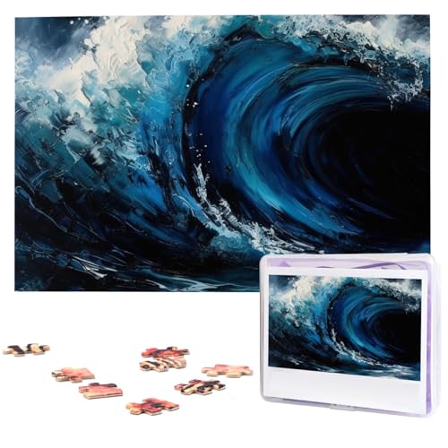 Puzzle 1000 Teile Personalisiertes Puzzle für Erwachsene Blaue Welle Malerei Bild Puzzle Benutzerdefinierte Puzzles aus Fotos Holzpuzzle Klassisches Puzzle für Familie Hochzeit Geburtstag Geschenke Puzzle 1000 Teile Personalisiertes Puzzle für Erwachsene Blaue Welle Malerei Bild Puzzle Benutzerdefinierte Puzzles aus Fotos Holzpuzzle Klassisches Puzzle für Familie Hochzeit Geburtstag Geschenke von DJUETRUI