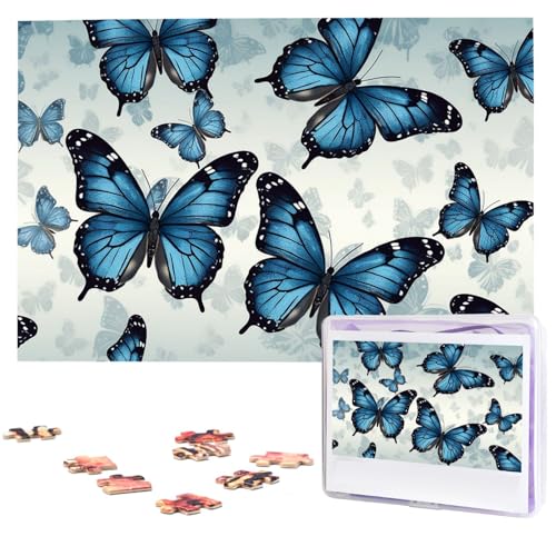 Puzzle 1000 Teile Personalisiertes Puzzle für Erwachsene Blauer Schmetterling Bilderpuzzle Benutzerdefinierte Puzzles aus Fotos Holzpuzzle Klassisches Puzzle für Familie Hochzeit Geburtstag Puzzle 1000 Teile Personalisiertes Puzzle für Erwachsene Blauer Schmetterling Bilderpuzzle Benutzerdefinierte Puzzles aus Fotos Holzpuzzle Klassisches Puzzle für Familie Hochzeit Geburtstag von DJUETRUI