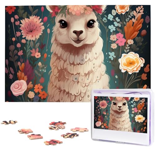 Puzzle 1000 Teile Personalisiertes Puzzle für Erwachsene Blume Alpaka Bild Puzzle Benutzerdefinierte Puzzles aus Fotos Holzpuzzle Klassisches Puzzle für Familie Hochzeit Geburtstag Valentinstag Puzzle 1000 Teile Personalisiertes Puzzle für Erwachsene Blume Alpaka Bild Puzzle Benutzerdefinierte Puzzles aus Fotos Holzpuzzle Klassisches Puzzle für Familie Hochzeit Geburtstag Valentinstag von DJUETRUI