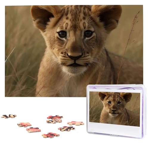 Puzzle 1000 Teile Personalisiertes Puzzle für Erwachsene Das wartende Löwenjunges Bilderpuzzle Benutzerdefinierte Puzzles aus Fotos Holzpuzzle Klassisches Puzzle für Familie Hochzeit Geburtstag Puzzle 1000 Teile Personalisiertes Puzzle für Erwachsene Das wartende Löwenjunges Bilderpuzzle Benutzerdefinierte Puzzles aus Fotos Holzpuzzle Klassisches Puzzle für Familie Hochzeit Geburtstag von DJUETRUI