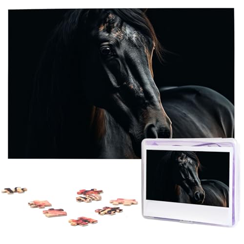 Puzzle 1000 Teile Personalisiertes Puzzle für Erwachsene Ein dunkles Pferd Bildpuzzle Benutzerdefinierte Puzzles aus Fotos Holzpuzzle Klassisches Puzzle für Familie Hochzeit Geburtstag Geschenke Puzzle 1000 Teile Personalisiertes Puzzle für Erwachsene Ein dunkles Pferd Bildpuzzle Benutzerdefinierte Puzzles aus Fotos Holzpuzzle Klassisches Puzzle für Familie Hochzeit Geburtstag Geschenke von DJUETRUI