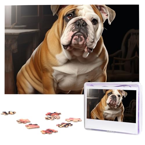 Puzzle 1000 Teile Personalisiertes Puzzle für Erwachsene Englische Bulldogge Bilderpuzzle Benutzerdefinierte Puzzles aus Fotos Holzpuzzle Klassisches Puzzle für Familie Hochzeit Geburtstagsgeschenke Puzzle 1000 Teile Personalisiertes Puzzle für Erwachsene Englische Bulldogge Bilderpuzzle Benutzerdefinierte Puzzles aus Fotos Holzpuzzle Klassisches Puzzle für Familie Hochzeit Geburtstagsgeschenke von DJUETRUI