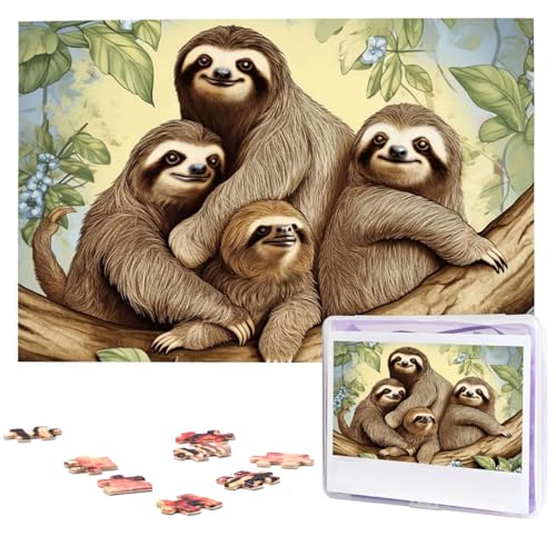Puzzle 1000 Teile Personalisiertes Puzzle für Erwachsene Faultier Familie Bilderpuzzle Benutzerdefinierte Puzzles aus Fotos Holzpuzzle Klassisches Puzzle für Familie Hochzeit Geburtstagsgeschenke Puzzle 1000 Teile Personalisiertes Puzzle für Erwachsene Faultier Familie Bilderpuzzle Benutzerdefinierte Puzzles aus Fotos Holzpuzzle Klassisches Puzzle für Familie Hochzeit Geburtstagsgeschenke von DJUETRUI