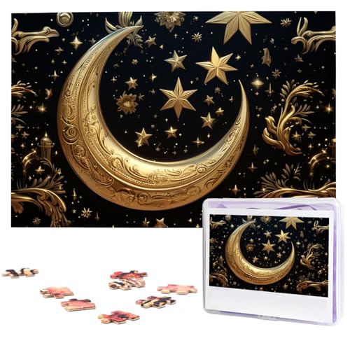 Puzzle 1000 Teile Personalisiertes Puzzle für Erwachsene Goldene Sterne und Mond Bilderpuzzle Benutzerdefinierte Puzzles aus Fotos Holzpuzzle Klassisches Puzzle für Familie Hochzeit Puzzle 1000 Teile Personalisiertes Puzzle für Erwachsene Goldene Sterne und Mond Bilderpuzzle Benutzerdefinierte Puzzles aus Fotos Holzpuzzle Klassisches Puzzle für Familie Hochzeit von DJUETRUI
