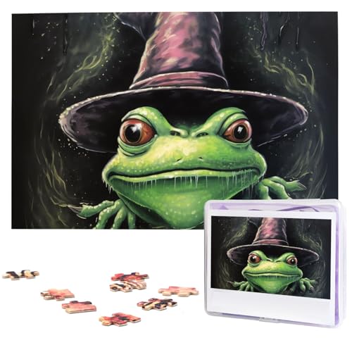 Puzzle 1000 Teile Personalisiertes Puzzle für Erwachsene Grüner Frosch mit Hut Bilderpuzzle Benutzerdefinierte Puzzles aus Fotos Holzpuzzle Klassisches Puzzle für Familie Hochzeit Geburtstag Geschenke Puzzle 1000 Teile Personalisiertes Puzzle für Erwachsene Grüner Frosch mit Hut Bilderpuzzle Benutzerdefinierte Puzzles aus Fotos Holzpuzzle Klassisches Puzzle für Familie Hochzeit Geburtstag Geschenke von DJUETRUI