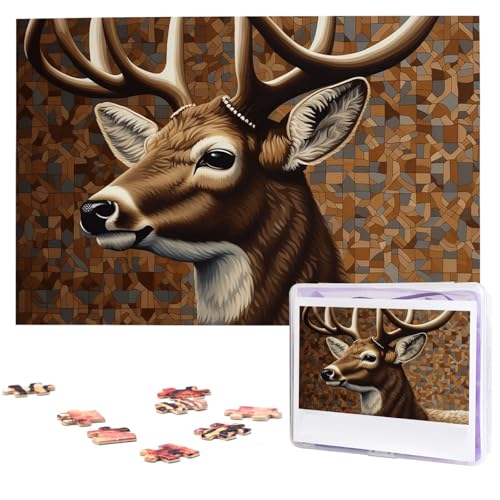 Puzzle 1000 Teile Personalisiertes Puzzle für Erwachsene Hirsch auf braunem Hintergrund Bilderpuzzle Benutzerdefinierte Puzzles aus Fotos Holzpuzzle Klassisches Puzzle für Familie Hochzeit Puzzle 1000 Teile Personalisiertes Puzzle für Erwachsene Hirsch auf braunem Hintergrund Bilderpuzzle Benutzerdefinierte Puzzles aus Fotos Holzpuzzle Klassisches Puzzle für Familie Hochzeit von DJUETRUI