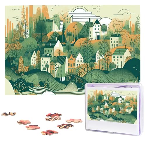 Puzzle 1000 Teile Personalisiertes Puzzle für Erwachsene Illustration von Kleinstadt Bilderpuzzle Benutzerdefinierte Puzzles aus Fotos Holzpuzzle Klassisches Puzzle für Familie Hochzeit Puzzle 1000 Teile Personalisiertes Puzzle für Erwachsene Illustration von Kleinstadt Bilderpuzzle Benutzerdefinierte Puzzles aus Fotos Holzpuzzle Klassisches Puzzle für Familie Hochzeit von DJUETRUI