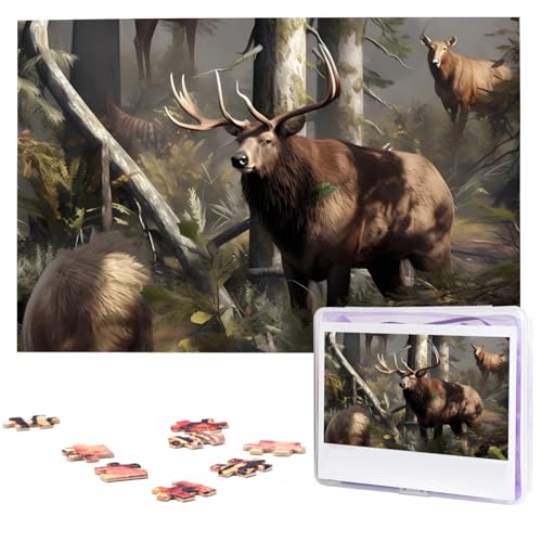 Puzzle 1000 Teile Personalisiertes Puzzle für Erwachsene Jagd Hirsch Bär Elch Bild Puzzle Benutzerdefinierte Puzzles aus Fotos Holzpuzzle Klassisches Puzzle für Familie Hochzeit Geburtstag Geschenke Puzzle 1000 Teile Personalisiertes Puzzle für Erwachsene Jagd Hirsch Bär Elch Bild Puzzle Benutzerdefinierte Puzzles aus Fotos Holzpuzzle Klassisches Puzzle für Familie Hochzeit Geburtstag Geschenke von DJUETRUI