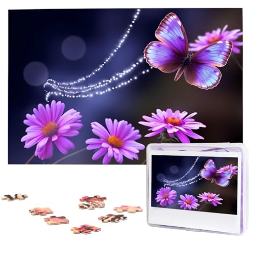 Puzzle 1000 Teile Personalisiertes Puzzle für Erwachsene Lovely Purple Butterfly Picture Puzzle Custom Puzzles aus Fotos Holzpuzzle Klassisches Puzzle für Familie Hochzeit Geburtstag Geschenke Puzzle 1000 Teile Personalisiertes Puzzle für Erwachsene Lovely Purple Butterfly Picture Puzzle Custom Puzzles aus Fotos Holzpuzzle Klassisches Puzzle für Familie Hochzeit Geburtstag Geschenke von DJUETRUI