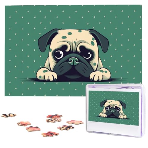 Puzzle 1000 Teile Personalisiertes Puzzle für Erwachsene Mops Grün Polka Dot Bild Puzzle Benutzerdefinierte Puzzles aus Fotos Holzpuzzle Klassisches Puzzle für Familie Hochzeit Geburtstag Geschenke Puzzle 1000 Teile Personalisiertes Puzzle für Erwachsene Mops Grün Polka Dot Bild Puzzle Benutzerdefinierte Puzzles aus Fotos Holzpuzzle Klassisches Puzzle für Familie Hochzeit Geburtstag Geschenke von DJUETRUI