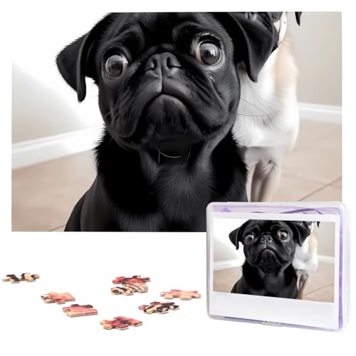 Puzzle 1000 Teile Personalisiertes Puzzle für Erwachsene Niedlicher schwarzer Mops Hund Bild Puzzle Benutzerdefinierte Puzzles aus Fotos Holzpuzzle Klassisches Puzzle für Familie Hochzeit Geburtstag Puzzle 1000 Teile Personalisiertes Puzzle für Erwachsene Niedlicher schwarzer Mops Hund Bild Puzzle Benutzerdefinierte Puzzles aus Fotos Holzpuzzle Klassisches Puzzle für Familie Hochzeit Geburtstag von DJUETRUI