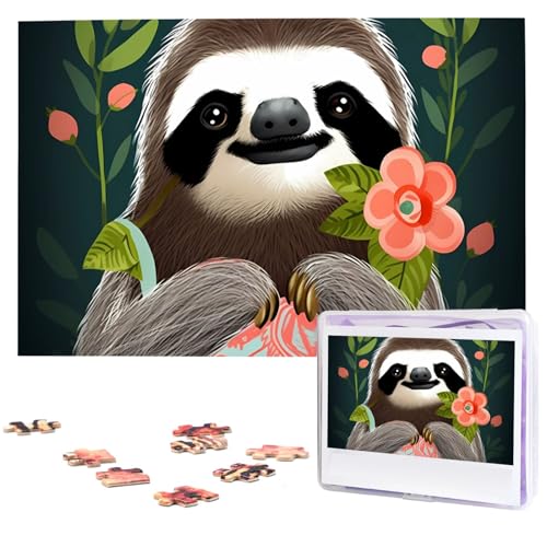 Puzzle 1000 Teile Personalisiertes Puzzle für Erwachsene Niedliches Faultier Bilderpuzzle Benutzerdefinierte Puzzles aus Fotos Holzpuzzle Klassisches Puzzle für Familie Hochzeit Geburtstagsgeschenke Puzzle 1000 Teile Personalisiertes Puzzle für Erwachsene Niedliches Faultier Bilderpuzzle Benutzerdefinierte Puzzles aus Fotos Holzpuzzle Klassisches Puzzle für Familie Hochzeit Geburtstagsgeschenke von DJUETRUI