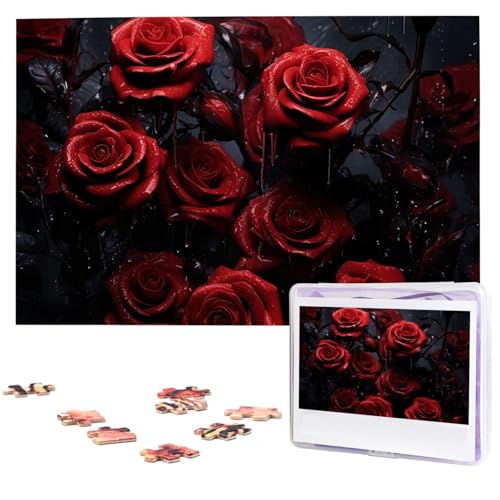 Puzzle 1000 Teile Personalisiertes Puzzle für Erwachsene Rote Rose Foto Bild Puzzle Benutzerdefinierte Puzzles aus Fotos Holzpuzzle Klassisches Puzzle für Familie Hochzeit Geburtstagsgeschenke Puzzle 1000 Teile Personalisiertes Puzzle für Erwachsene Rote Rose Foto Bild Puzzle Benutzerdefinierte Puzzles aus Fotos Holzpuzzle Klassisches Puzzle für Familie Hochzeit Geburtstagsgeschenke von DJUETRUI