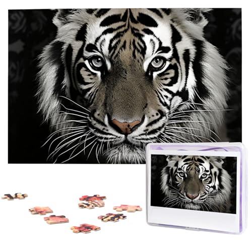 Puzzle 1000 Teile Personalisiertes Puzzle für Erwachsene Schwarz-Weiß-Tiger-Bilderpuzzle Benutzerdefinierte Puzzles aus Fotos Holzpuzzle Klassisches Puzzle für Familie Hochzeit Geburtstagsgeschenke Puzzle 1000 Teile Personalisiertes Puzzle für Erwachsene Schwarz-Weiß-Tiger-Bilderpuzzle Benutzerdefinierte Puzzles aus Fotos Holzpuzzle Klassisches Puzzle für Familie Hochzeit Geburtstagsgeschenke von DJUETRUI