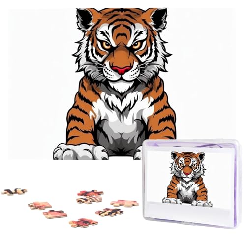 Puzzle 1000 Teile Personalisiertes Puzzle für Erwachsene Tigerkopf mit erhöhten Pfoten Bilderpuzzle Benutzerdefinierte Puzzles aus Fotos Holzpuzzle Klassisches Puzzle für Familie Hochzeit Puzzle 1000 Teile Personalisiertes Puzzle für Erwachsene Tigerkopf mit erhöhten Pfoten Bilderpuzzle Benutzerdefinierte Puzzles aus Fotos Holzpuzzle Klassisches Puzzle für Familie Hochzeit von DJUETRUI