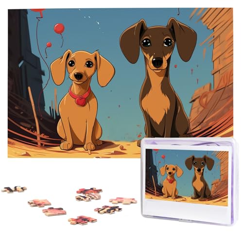 Puzzle 1000 Teile Personalisiertes Puzzle für Erwachsene Zwei Dackel Bilderpuzzle Benutzerdefinierte Puzzles aus Fotos Holzpuzzle Klassisches Puzzle für Familie Hochzeit Geburtstag Valentinstag Puzzle 1000 Teile Personalisiertes Puzzle für Erwachsene Zwei Dackel Bilderpuzzle Benutzerdefinierte Puzzles aus Fotos Holzpuzzle Klassisches Puzzle für Familie Hochzeit Geburtstag Valentinstag von DJUETRUI