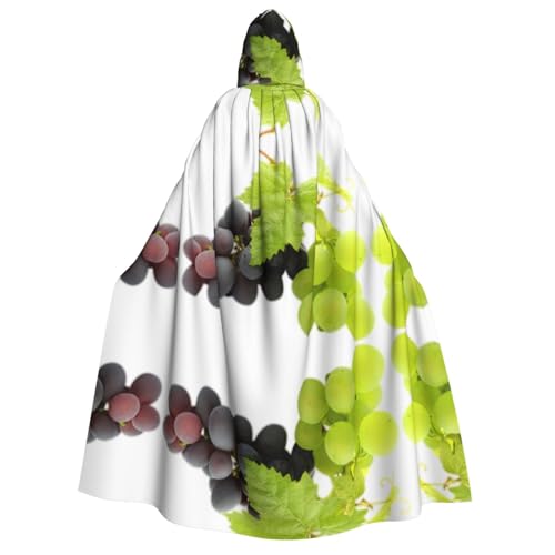Grape Kapuzenumhang für Erwachsene, Halloween-Kostüme, Cosplay, langer Umhang, Verkleidung für Rollenspiele (150 cm) von DJnni